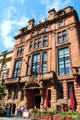 Edwardian Baroque commercial building with asymmetrical balustraded balcony. Glasgow, Scotland.