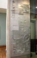 Aluminum door by sculptor Eduardo Paolozzi at Hunterian Art Gallery. Glasgow, Scotland.