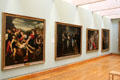 Classical paintings bequeathed by museum founder William Hunter at Hunterian Art Gallery. Glasgow, Scotland.