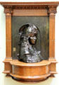 St George bronze sculpture by Auguste Rodin at Hunterian Art Gallery. Glasgow, Scotland.