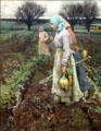 Turnip Field painting by Robert McGregor of Duddingston at Hunterian Art Gallery. Glasgow, Scotland.