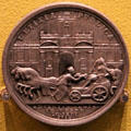 George I Entry into London medal by John Croker of London at Hunterian Art Gallery. Glasgow, Scotland.