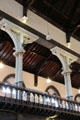Cast iron pillars at Hunterian Museum. Glasgow, Scotland.