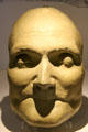Plaster death mask of museum founder William Hunter at Hunterian Museum. Glasgow, Scotland.