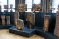 Roman stones found along the Antonine Wall in Scotland at Hunterian Museum. Glasgow, Scotland.