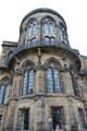 Gothic facade on Professors' Square at University of Glasgow. Glasgow, Scotland
