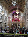 Organ concert crowds during lunchtime at Kelvingrove Art Gallery. Glasgow, Scotland.