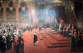 State Visit of Her Majesty, Queen Victoria to Glasgow International Exhibition painting by John Lavery at Kelvingrove Art Gallery. Glasgow, Scotland.
