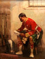The Highlander painting by William Kennedy of Glasgow Boys at Kelvingrove Art Gallery. Glasgow, Scotland.