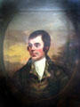 Robert Burns, Auchendrane portrait painted from life by Alexander Nasmyth at Kelvingrove Art Gallery. Glasgow, Scotland.