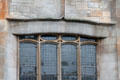 Ruchill Street Free Church Hall window surrounds with Mackintosh themes. Glasgow, Scotland.