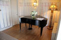 Grand piano in drawing room at Hill House replaces original. Helensburgh, Scotland.