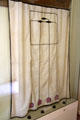 Original Hill House curtain by C.R. Mackintosh on display at Hill House. Helensburgh, Scotland.