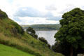View from higher levels of Dumbarton Castle. Glasgow, Scotland.