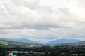 Ben Lomond & mountain range from Dumbarton Castle. Glasgow, Scotland.