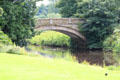 Garden bridge at Pollok House. Glasgow, Scotland.