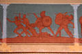 Battle scene from Homer's Iliad in dining room at Holmwood. Glasgow, Scotland.