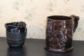 Ceramic cups at Tenement House museum. Glasgow, Scotland.