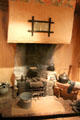 Farm hearth from Shadwick in Easter Ross at National Museum of Rural Life. Kittochside, Scotland.