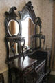 Mirrored sideboard in drawing room in Reid farmhouse at National Museum of Rural Life. Kittochside, Scotland