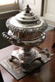Silver urn with spout in dining room at Culzean Castle. Maybole, Scotland.
