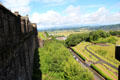 View of Grand Battery & eastern walls of Stirling Castle. Stirling, Scotland.