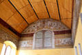 Vaulted ceiling & frieze paintings in Chapel Royal at Stirling Castle. Stirling, Scotland.