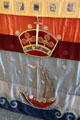 Detail of Altar cloth designed by Malcolm Lochhead in Chapel Royal at Stirling Castle. Stirling, Scotland.