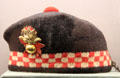 Glengarry cap worn by sergeant David Philips at battle of Alma in Crimea War at Stirling Castle Regimental Museum. Stirling, Scotland.