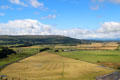 Agricultural fields below Stirling Castle. Stirling, Scotland.