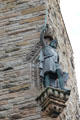 William Wallace bronze sculpture by D.W. Stevenson on National Wallace Monument. Stirling, Scotland
