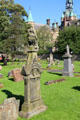 Tombstones at Dunfermline Abbey. Dunfermline, Scotland.