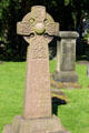 Celtic cross at Dunfermline Abbey. Dunfermline, Scotland.