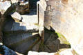 Ruins of spiral staircase at Dunfermline Palace. Dunfermline, Scotland.