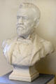 Andrew Carnegie marble bust by G.D. MacDougall at Birthplace Museum. Dunfermline, Scotland.
