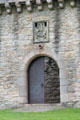 Entrance portal at Craigmillar Castle. Craigmillar, Scotland.