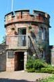 Gazebo entrance tower at Dirleton Castle. Dirleton, Scotland.