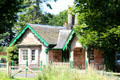 Gothic Revival cottage in village core. Dirleton, Scotland.