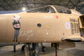 Nose art on Sepecat Jaguar jet fighter at National Museum of Flight. East Fortune, Scotland.