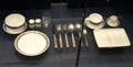 Concorde china place setting & silverware at National Museum of Flight. East Fortune, Scotland.