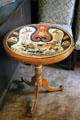 Side table with Chinese style decorative top at Newhailes. Musselburgh, Scotland.