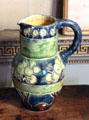 Pottery jug in drawing room at Newhailes. Musselburgh, Scotland.