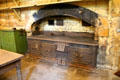 Coal fired stove in old basement kitchen at Newhailes. Musselburgh, Scotland.