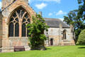 South transept with chancel beyond of Seton Collegiate Church. Seton, Scotland.
