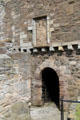 Entrance gate at Blackness Castle. Blackness, Scotland.