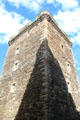 Mast tower at Blackness Castle. Blackness, Scotland.