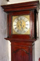 Tallcase clock by Walter Lumsdain of Cupar-Fife in High Hall at Culross Palace. Culross, Scotland.