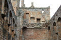Great Hall ruins at Linlithgow Palace. Linlithgow, Scotland.