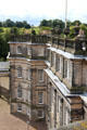 View of house & estate from roof top viewing platform at Hopetoun House. Queensferry, Scotland.