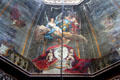Restored paintings representing apotheosis of Hope family on cupola at Hopetoun House. Queensferry, Scotland.